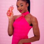 Khosi Ngema Instagram - pretty in pink at the House of Idôle 💋 Thank you @lancomeofficial x @superbalist for a delicious evening! Outfit - @superbalist #jointheidoles #lancômeafrica