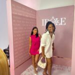 Khosi Ngema Instagram - pretty in pink at the House of Idôle 💋 Thank you @lancomeofficial x @superbalist for a delicious evening! Outfit - @superbalist #jointheidoles #lancômeafrica