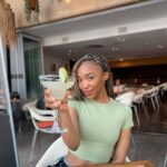 Khosi Ngema Instagram - señorita and a margarita lol 🤭🍋 Hair by @godfreyazwi_vidal