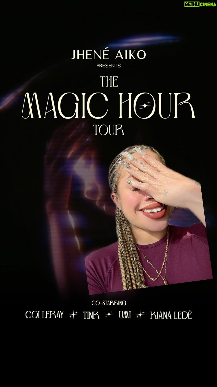 Kiana Ledé - 3 Likes - I LITERALLY CANNOT BRUH Like is life even real??? Im done. I can’t. #magichourtour ✨w/ jheneaiko #greenscreen
(Use presale code: magic 🪄)