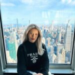 Kiera Bridget Instagram – throwback to when i decided to the very top of the Empire State Building and beg them to let me on the open air observation deck despite being scared of heights. the intrusive thoughts did not win. i felt like the president. @empirestatebldg #esbvip