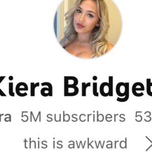 Kiera Bridget Instagram - bruh 5 million subs what an epic gamer moment. thank u sm. even though i haven’t uploaded a long form video in a year thanks for sticking around and loving the short stuff too. ok bye 🙏🦧‼️