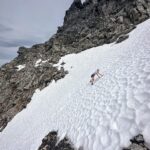 Kilian Jornet Instagram - Snow is such an amazing element ( or more correctly the best state of water ) and even if we spend lots amounts of time on it, skiing, running, climbing, playing, etc. we don’t really know much about it. Some years ago I got to know Eric Maréchal and the work he and his team are doing studying the organisms living inside the snow, specially the algae. Yes, if you have seen in the spring this red marks in the snow, those are algae. (Pictures 2 and 3) This year Eric gave me some tubes for samples collection. Yet in Himalaya I didn’t find any algae in altitude, but today in my training from home I could take some samples from Norwegian snow for the Alpalga project.