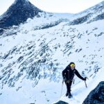 Kilian Jornet Instagram - It’s been a great week for alpine and ice climbing. After a very rainy October the sun came with the cold temperatures and ice has been forming well in Romsdal. I’m still tired from the walk in the Pyrenees, so training has been basically moving, recovering the sleep hours, the hans skin and the stiffness in joints and fascia’s. Climbing in the mountains is great for that. Moving at low intensity, while working on technical and mental / resources skills.