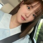Kim Bo-yoon Instagram - 푼머리 묶은머리 💙💜