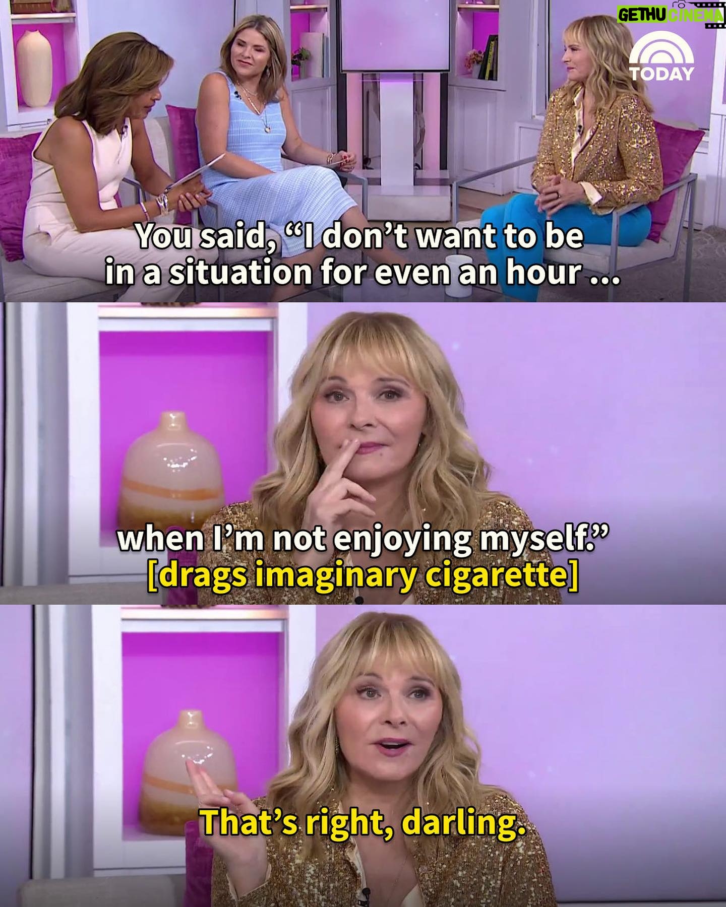 Kim Cattrall Instagram - Say no more, @kimcattrall 😂 🚬