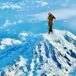 Kim Cattrall Instagram – On top of the world! 🏔️💋