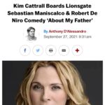 Kim Cattrall Instagram – 😀https://deadline.com/2021/09/kim-cattrall-sebastian-maniscalco-robert-de-niro-about-my-father-movie-1234845000/