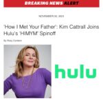 Kim Cattrall Instagram - So thrilled to be joining the cast of How I Met Your Father ….. @hulu