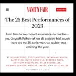 Kim Cattrall Instagram - Thank you @vanityfair for including me ! https://www.vanityfair.com/hollywood/2023/11/best-performances-2023?redirectURL=/hollywood/2023/11/best-performances-2023
