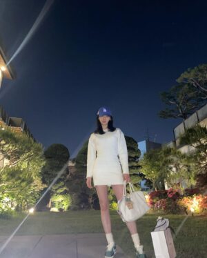 Kim Da-som Instagram - 귀여운애랑 재미난 저녁,,🧢💙🤪