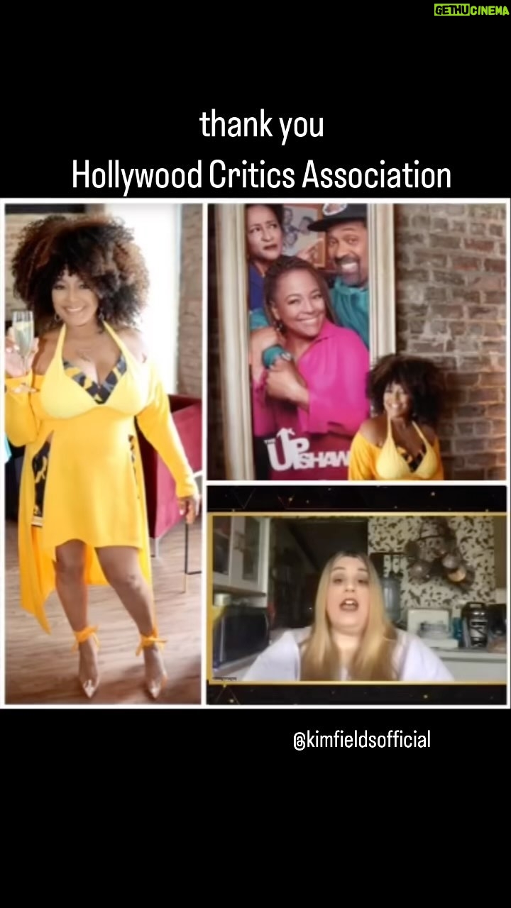 Kim Fields Instagram - WHOA! Thrilled & Honored!! CHEERS to ALL THE NOMINEES!!! Thank You @hollywoodcriticsassociation & DEEP GRATITUDE TO MY UPSHAWS FAM!! 🙌🏽🥂👏🏽🥂👏🏽🥂🙌🏽 #fyc #foryourconsideration #awards #actor #actorlife #theupshaws #theupshawswritesquad #reginaupshaw @netflix @strongblacklead @netflixisajoke