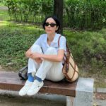 Kim Na-young Instagram - #광고 라코스테의 폴로셔츠를 입어봤어요. 어떤 컬러가 제일 맘에 드시나요? 🤍🌸🖤 #라코스테 #LACOSTE1933 #ReneDidItFirst
