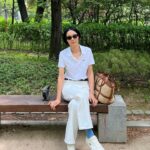 Kim Na-young Instagram - #광고 라코스테의 폴로셔츠를 입어봤어요. 어떤 컬러가 제일 맘에 드시나요? 🤍🌸🖤 #라코스테 #LACOSTE1933 #ReneDidItFirst