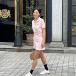 Kim Na-young Instagram - #광고 라코스테의 폴로셔츠를 입어봤어요. 어떤 컬러가 제일 맘에 드시나요? 🤍🌸🖤 #라코스테 #LACOSTE1933 #ReneDidItFirst