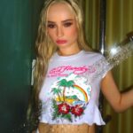Kim Petras Instagram - Ed Hardy by Kim Petras. Out now 🏝️
