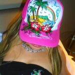 Kim Petras Instagram - Ed Hardy by Kim Petras. Out now 🏝️