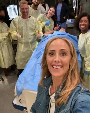 Kim Raver Instagram - Let’s get candid…none of my costars are safe from my camera 📸