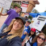 Kim Raver Instagram - I stand in solidarity with our #GreysAnatomy writers and all the writers who are on the line fighting for a fair deal and fair compensation. #WGAStrong