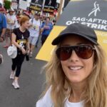 Kim Raver Instagram - I was honored to stand side by side with my fellow actors, writers and creatives at the SAG-AFTRA Solidarity March & Rally in Hollywood today. #SagAftraStrong