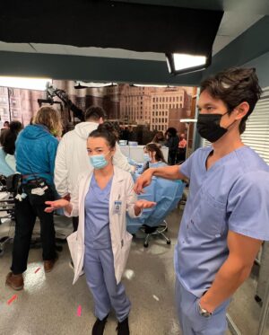 Kim Raver Instagram - Let’s get candid…none of my costars are safe from my camera 📸