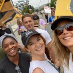 Kim Raver Instagram - I was honored to stand side by side with my fellow actors, writers and creatives at the SAG-AFTRA Solidarity March & Rally in Hollywood today. #SagAftraStrong