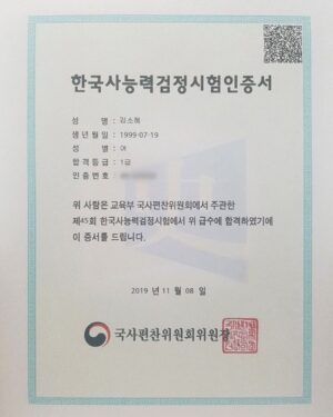 Kim So-hye Instagram - 한국사✊