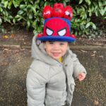 Kimberley Walsh Instagram - When you realise the day before nursery he has an Easter bonnet parade (third child) but then remember you put Bobby’s in the loft 5 years ago for moments like this 🤣… hallelujah 🙌🏼🐣🕸️😅