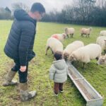 Kimberley Walsh Instagram - A day on the farm with my favourite vet @drjgreenwood and Dolly of course ❤️🐖🐑🐔. My boys had the BEST time and I finally got to meet little Oliver who is just delicious 😍. Swipe to see me stroking a pig… who knew they felt so tough 🤣. I’ve never been great with animals but I’m determined to make sure my little men are 😂❤️❤️❤️