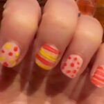 Kimberly Williams-Paisley Instagram - Hubby gave me “Easter nails” 🐣💗😂😬