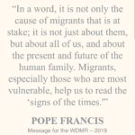 Kimberly Williams-Paisley Instagram - ❤️ First time seeing the Angels Unawares sculpture at the Vatican. “It is not only the cause of migrants that is at stake; it is not just about them, but about all of us, and about the present and the future of the human family. Migrants, especially those who are most vulnerable, help us to read ‘the signs of the times.’” —Pope Francis, 2019 #angelsunawares #vatican