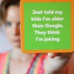Kimberly Williams-Paisley Instagram - When I showed Jasper this coaster he laughed and said, it’s funny because you’re NOT older than Google. And I said, Yes I am! And he said, I know. I was joking. And now my head is 🤯🤯🤯 #teenagers #whatshappening #saturday