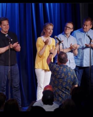 Kimberly Williams-Paisley Instagram - “Groceries with Dignity, Comedy Without!” We held a fundraiser Wednesday night and it raised over $100k for @thestore_nashville! Thank you so much to @natebargatze @kevinnealon @carrieaizley @iamtimbagley @sukiyeagley @chasten.buttigieg @hitchmichael @bonniehunt_real for your remarkable talents, and to  @zaniesnashville for helping us throw a fantastic event! 💚💚🍏🍏 #loveatthecore #thestorenashville #nashville #comedy #foodinsecurity