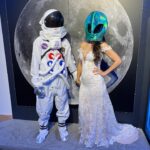 Kimiko Glenn Instagram - celebrated my lil tater tot & fellow leprechaun dong: haley muffy mae & her marriage to barrett buck bugle(?? still workshopping) this past weekend. i love my bay baes & this astronomically 👩🏻‍🚀 clever tax write-off/space-themed 🛸 wedding at @chabotspace center ☄️to haley & barrett forever & to your future 👶🏻 who is currently unnamed but also has about a billion names at this point. i love you, to infinity & beyond!!!!!! 🚀💫