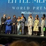 Kimiko Glenn Instagram - one week ago, i got to experience the magic that is the new @disneylittlemermaid. not only is it probably the best live-action remake yet, but it was especially elevated spending it with some of my favorite people — one of whom happens to be a living legend. hearing the music of #thelittlemermaid in surround sound sitting next to the composer @alanmenken, the man who wrote all your favorite disney classics, reacting in real-time with one of my best friends @noralilygram and of course getting some quality @pixbyjanis time, this night was so special to me, i’m sure it will live on as a core memory. thanks for adopting me as your surrogate @annarosemusic for the night. it was so fun getting to see alan praised, admired & celebrated!!! and for nora to finally come back home to la where she belongs 🥹 i love you menken family! 💞💞💞 go see The Little Mermaid!!! it’s epic!!!