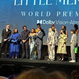 Kimiko Glenn Instagram - one week ago, i got to experience the magic that is the new @disneylittlemermaid. not only is it probably the best live-action remake yet, but it was especially elevated spending it with some of my favorite people — one of whom happens to be a living legend. hearing the music of #thelittlemermaid in surround sound sitting next to the composer @alanmenken, the man who wrote all your favorite disney classics, reacting in real-time with one of my best friends @noralilygram and of course getting some quality @pixbyjanis time, this night was so special to me, i’m sure it will live on as a core memory. thanks for adopting me as your surrogate @annarosemusic for the night. it was so fun getting to see alan praised, admired & celebrated!!! and for nora to finally come back home to la where she belongs 🥹 i love you menken family! 💞💞💞 go see The Little Mermaid!!! it’s epic!!!