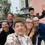 Kirsten Vangsness Instagram - #pridemonth starts in January and all of the months and days because #pride🌈 like all gorgeous things takes practice. Here we are practicing last eve…myself and @orinlfs went to see @thesampancake created @detrinis directed 🌟 SAMBOYANT 🌟 @dynastytypewriter and OF COURSE encountered more magic once there - including but not limited to- @booksowntape @drew_droege @tommylenk @nofatdogz @jackplotnick a beautifully kimsmet-y evening. Thank you Sam for using your insides to make an evening for everyone. And HAPPY PRIDE- Im going to spend the month exploring my own shame and internalized homophobia & other hang ups that lock my insides up and I hope you do too (as ick as that sounds it’s pretty fun to work on, trust)