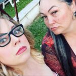 Kirsten Vangsness Instagram - Latergramming this weekend @lgbtqcenteroc honoring a whole mess of extraordinary behavior some of which is being done by @justflintisfine (well worth a follow) & hosted with ALL of the purple by @theonlymayhem with the best dates in town my Fearless Libra Queen tinoweeno and my work wife @robinchristenson who auctioned off some @blinkingowl magic to raise funds to support all the wonderfuls to do wonderful at the center (like @coolkelz 💕! Who was sitting next to us and is a counselor at the center and is great ) Such a life affirming evening reminding us to keep up the allyship and keep thriving 🌈 not pictured but totally responsible for this jacket and beat face @jamesfreitasartistry