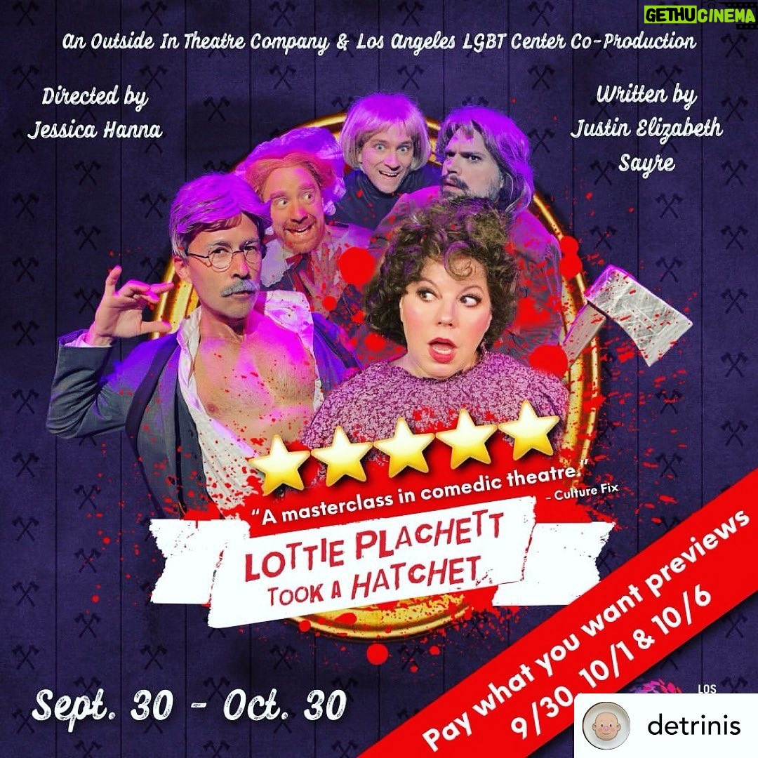 Kirsten Vangsness Instagram - Come see a queertastic spooky thing for as much as you want to pay for it only three days before we hike it up come and see @mark.jude.sullivan who will sometimes be in it @muchosgarcias will the rest of time be in it… then on 10/13 @slowpez8 will be in it and not me and then I will be back the rest of the time and @detrinis @tommylenk @justinelizabethsayre @jessessa will be @lalgbtcenter making it happen the whole while … repost from @detrinis PAY WHAT YOU CAN FRIENDS!! THATS just too wonderful to pass up!