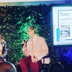 Kirsten Vangsness Instagram - Latergramming this weekend @lgbtqcenteroc honoring a whole mess of extraordinary behavior some of which is being done by @justflintisfine (well worth a follow) & hosted with ALL of the purple by @theonlymayhem with the best dates in town my Fearless Libra Queen tinoweeno and my work wife @robinchristenson who auctioned off some @blinkingowl magic to raise funds to support all the wonderfuls to do wonderful at the center (like @coolkelz 💕! Who was sitting next to us and is a counselor at the center and is great ) Such a life affirming evening reminding us to keep up the allyship and keep thriving 🌈 not pictured but totally responsible for this jacket and beat face @jamesfreitasartistry