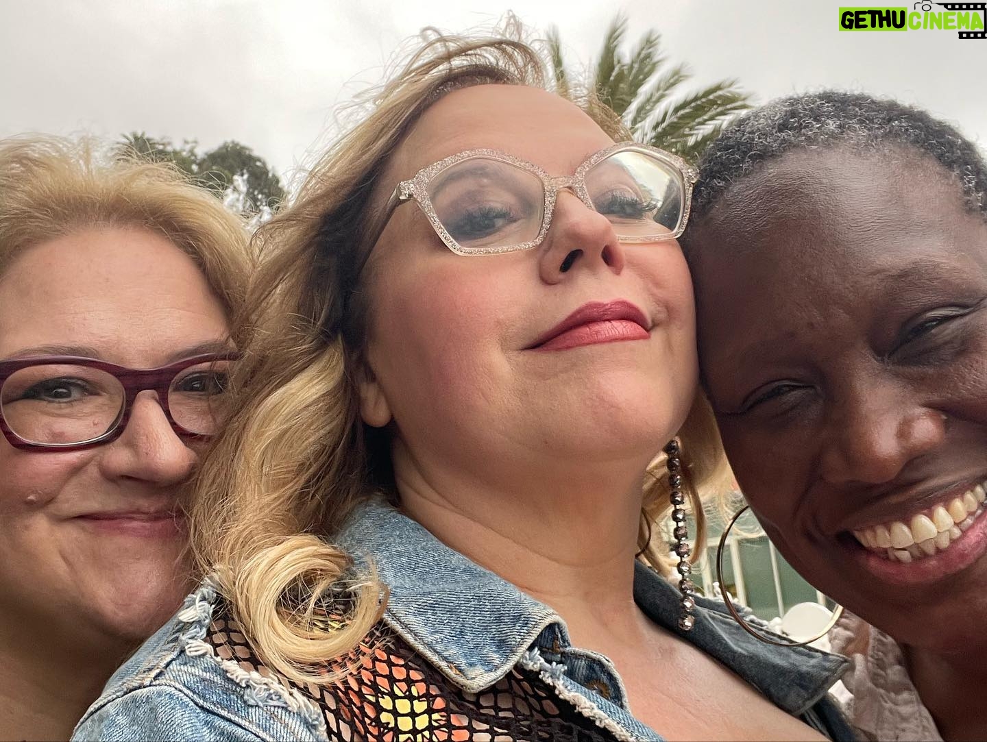 Kirsten Vangsness Instagram - Anddddd views from this weeks “Make Art. Repeat” life I lead…here’s scenes from my remarkable time reading from a play I’m making at @sororitytheatre @ginagenius @annenbergcommunitybeachhouse with some of my glorious equally art saturated friends and then days later getting to be in @theatreofnote reading of @slightsprite new play “Electric, I” just delicioussss. And yes, that’s an old pink prom dress that I got on clearance for 17 dollars and the panther patch is adhered with safety pins because I both love my fashion and have zero time for it. And happy #pridemonth for all the months forever
