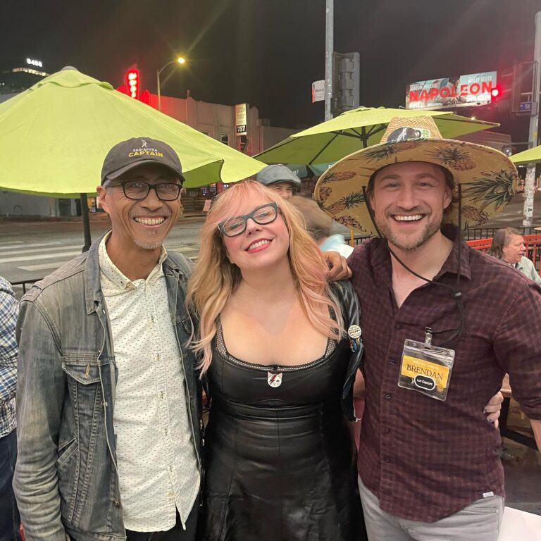 Kirsten Vangsness Instagram - Last eve there was a last minute all the strike captains and negotiators meeting for a toast- I am merely a fan girl of them all in this scenario however it was such a joy to say thank you in person. These folks were out in sweltering heat hour after hour full of kindness and water bottles and now we all have a fair contract. Honored I am to be part of this union and proud to be a laborer among these people who know how to make good good good trouble.