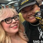 Kirsten Vangsness Instagram - Last eve there was a last minute all the strike captains and negotiators meeting for a toast- I am merely a fan girl of them all in this scenario however it was such a joy to say thank you in person. These folks were out in sweltering heat hour after hour full of kindness and water bottles and now we all have a fair contract. Honored I am to be part of this union and proud to be a laborer among these people who know how to make good good good trouble.