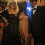Kirsten Vangsness Instagram - And one last one from @theartofelysium last eve- because I want to pay special attention to the always-all-the-things @yetide (her reading made my eyes water) and more of this cape and glove situation made by @janedoelatex @nina_kate ⭐️