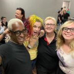 Kirsten Vangsness Instagram - Just more of the Saturday happiness. @indigogirlsmusic and music period saves my lives on the daily so It’s a big deal to me & because @thepauleyp made an Abby and every show wanted a version (although yes, Abby is the ONE), I got to make a Garcia. Thank goodness for pictures- I was sort of floating slightly outside of myself whispering to my inner ages “look where we are Kirsten” and “oh my- I always imagined I’d feel so much cooler when this happens” As it turns out, I will never feel cool. Which I think goes along with I will always feel all my ages, and I like having them around so UNCOOL I shall stay. Also, Gink is doing great.