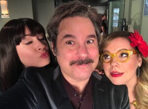 Kirsten Vangsness Instagram - The timing of this is so excellent: whilst looking for an @criminalminds picture of a pair of glasses today I came upon THIS with THESE TWO and then saw an email about the #thrillingadventurehour they are in this weekend moments later and so now I use this Instagram to both celebrate them as humans and performing BEASTS. Go find their show(in L.A. or I think it’s also streaming) My heart swells at the company I keep.