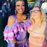 Kirsten Vangsness Instagram - Latergramming this weekend @lgbtqcenteroc honoring a whole mess of extraordinary behavior some of which is being done by @justflintisfine (well worth a follow) & hosted with ALL of the purple by @theonlymayhem with the best dates in town my Fearless Libra Queen tinoweeno and my work wife @robinchristenson who auctioned off some @blinkingowl magic to raise funds to support all the wonderfuls to do wonderful at the center (like @coolkelz 💕! Who was sitting next to us and is a counselor at the center and is great ) Such a life affirming evening reminding us to keep up the allyship and keep thriving 🌈 not pictured but totally responsible for this jacket and beat face @jamesfreitasartistry