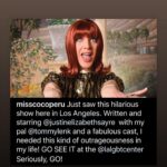 Kirsten Vangsness Instagram – More joy raindrops from the weekend. 1. Love and Friends (and music geniuses) *sweet @stevec720 I don’t have the handle of your beloved* captured by another. 2. In the words of @detrinis “Mother has spoken” !!!! I am swooning over this review. 3. Backstage on Sunday when @justinelizabethsayre was in PS talking about their very wonderful (IMHO) book “Gay A-Z” 4. Love and Friends taken by me 5. @thesampancake 💚 6. #ayannawitterjohnson giving the reminder @itspetergabriel #lottieplatchetttookahatchet @outsideinthtr @lalgbtcenter