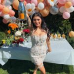 Kirstin Maldonado Instagram - okay SO BEHIND but still tracking down photos from the most amazing bridal shower ever!!!! love is truly in bloom!!! thank you to my beautiful and wonderful MOH bestie for the most beautiful day 🥹🥹🥹❤️❤️ @saleena.hope I love you so so so much!!! thank you @sarahscrossland @loganjaxxson for helping setting up, thank you family for flying in, thank you incredible friends for coming and making my day so special!!! 🥹 it’s getting SO REAL now everyone haha. love you all so much 🥹❤️ iconic fashion moment thank you to @lagartier for my GARTER!!!! okay I feel like this absolutely made the outfit, I mean how stunning is it!?!! SO CUTE. plus my fav champagne and bedazzled?! she gets me!! an angel 🤩🥹❤️ and this @kimkassascouture mini just a happy sneak peak of what’s to come 🥰 bridal era is ✨✨✨☀️☀️☀️