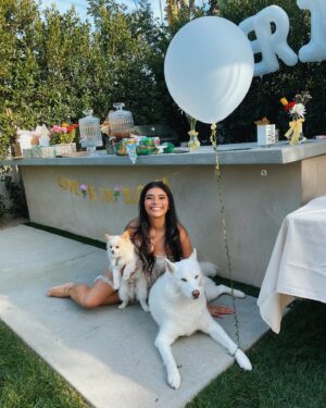 Kirstin Maldonado Instagram - okay SO BEHIND but still tracking down photos from the most amazing bridal shower ever!!!! love is truly in bloom!!! thank you to my beautiful and wonderful MOH bestie for the most beautiful day 🥹🥹🥹❤️❤️ @saleena.hope I love you so so so much!!!

thank you @sarahscrossland @loganjaxxson for helping setting up, thank you family for flying in, thank you incredible friends for coming and making my day so special!!! 🥹 it’s getting SO REAL now everyone haha. love you all so much 🥹❤️

iconic fashion moment thank you to @lagartier for my GARTER!!!! okay I feel like this absolutely made the outfit, I mean how stunning is it!?!! SO CUTE. plus my fav champagne and bedazzled?! she gets me!! an angel 🤩🥹❤️ and this @kimkassascouture mini just a happy sneak peak of what’s to come 🥰

bridal era is ✨✨✨☀️☀️☀️
